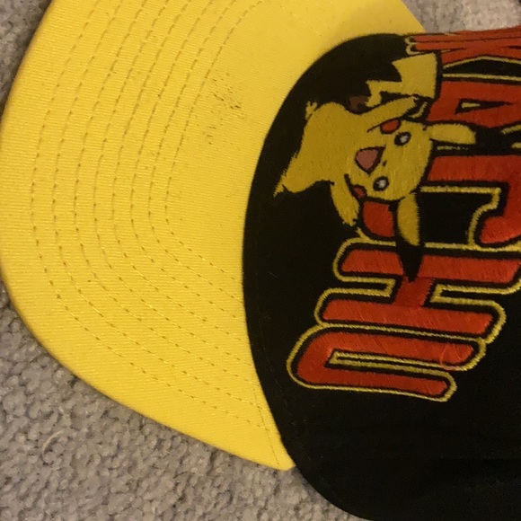 POKÉMON BLACK and YELLOW and RED OSFM SnapBack hat - Picture 6 of 11